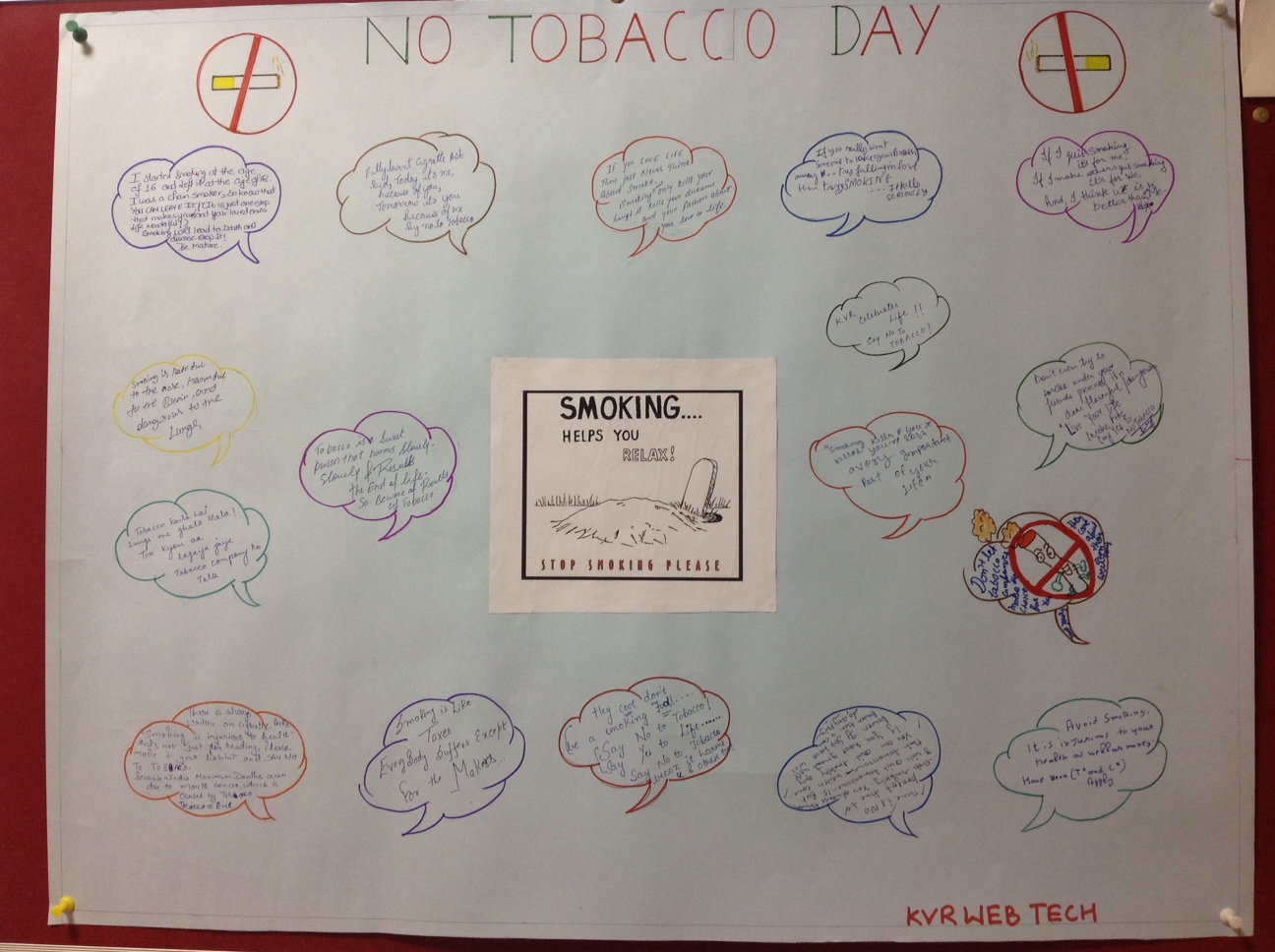 NO TOBACCO DAY- MESSAGE FROM KVR WEBTECH