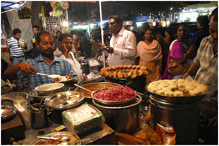 Night food street Chandigarh